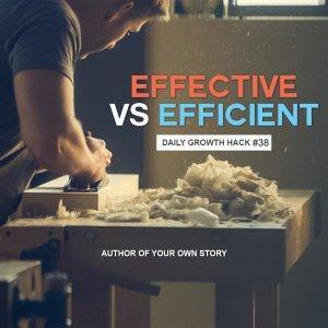 Effective vs. Efficient