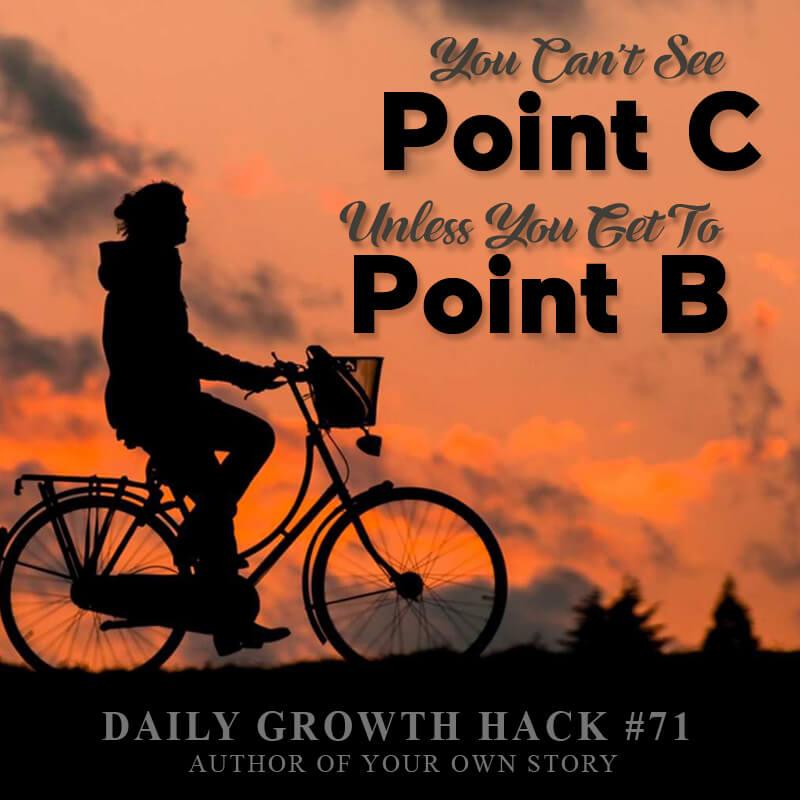 You Can’t See Point C Unless You Get to Point B