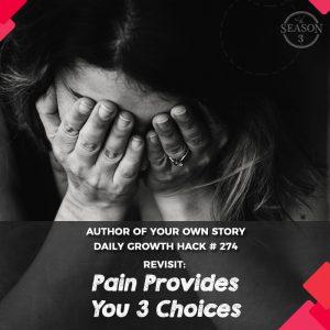 Revisit: Pain Provides You 3 Choices