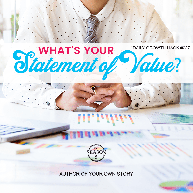 What Is Your Statement Of Value?